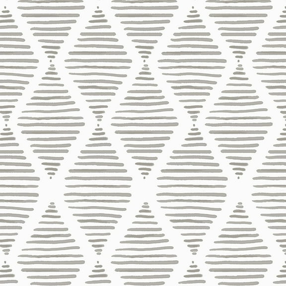 DAZLUTE Geometric Peel and Stick Wallpaper Striped Wallpaper Geometric Self Adhesive Removable Wallpaper Grey and White Contact Paper 17.3in x 118in
