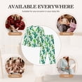 thumbnail image 7 of Fotbe Cactus 1 Pattern Long Sleeve Pajama Set for Women,Sleepwear Set,2-piece Loungewear Set,Soft PJs Comfy Nightwear with Pockets -Large, 7 of 7