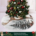 thumbnail image 3 of Ryvnso Christmas Tree Skirt Elk Christmas Reindeer Xmas Tree Skirts Ornament Home Decorations 35.4", 3 of 6