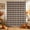 Espresso, Mocha, Chocolate, Umber, variant on Brown Gingham Shower Curtain, Waterproof Shower Curtains for Bathroom, Farmhouse Buffalo Plaid Checkered Washable Fabric Bathtub Curtain Set Bath Decor with 12 Hooks 48"x72"