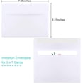 thumbnail image 7 of 100 Packs 5x7 Envelopes, White A7 Envelopes for Invitations, Printable, Self Seal for Weddings, Photos, Postcards, Greeting Cards, Mailing, 7 of 7