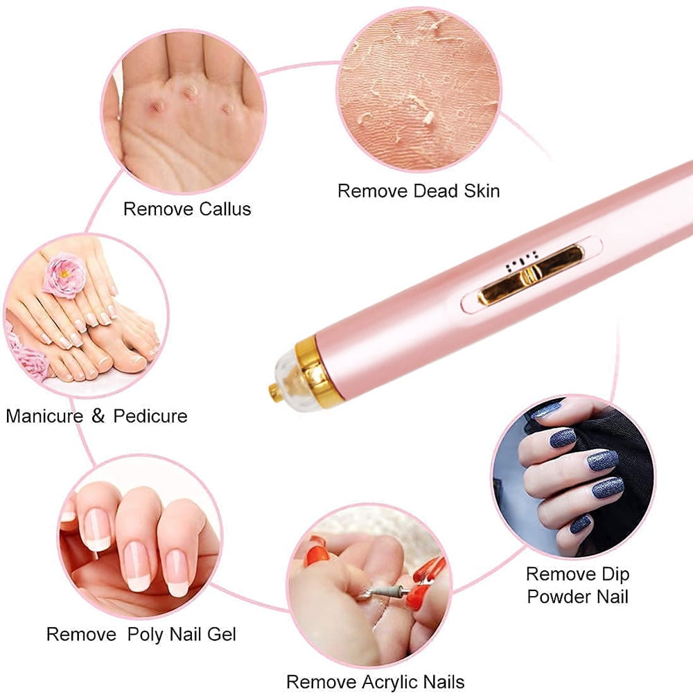 Portable Electric Nail Drill, Suitable For Acrylic, Gel Nails, Nail Trimming And Polishing Shape Tool Design - style:style2;