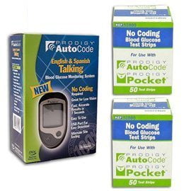 Prodigy Autocode Glucose Meter Kit Combo  (Meter Kit and Test Strips (Best Thc Test Strips)