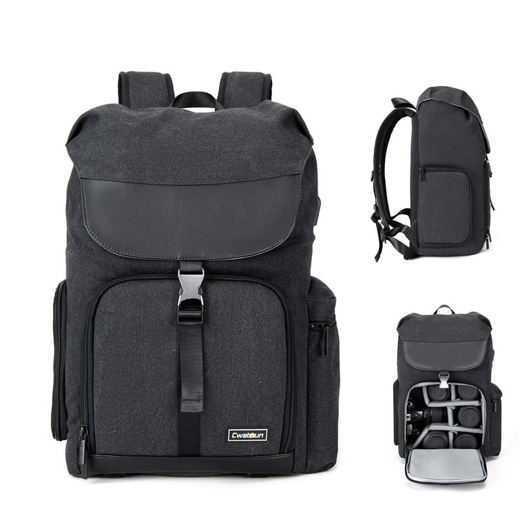 onn. DSLR Camera Carrying Backpack, Water Resistant Bag with Adjustable  Pockets