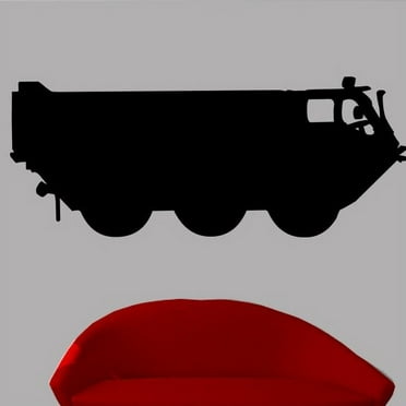Wallhogs Haynes Military Troop Transport Silhouette Cutout Wall Decal