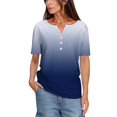 thumbnail image 2 of Ruimatai Women's Casual Short Sleeve V-Neck T-Shirt Soft Breathable Comfortable Stretch Fit Basic Solid Color Tee Top for Everyday Wear, 2 of 6