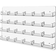 Business Card Holder, 48 Pockets, Wall Mount, 0.75-Inch Deep Pockets (Clear Acrylic) (BCCLWM48)
