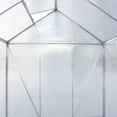 thumbnail image 4 of Heavy Duty Outdoor Aluminum Walk-in Green House Kit with Rain Gutter, Vent and Door, 4 of 7