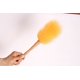 thumbnail image 1 of Plumero pequeño (color café), plumero de lana suave, plumero de microfibra antiestático con mango de madera, adecuado para el hogar, muebles de coche, oficina, limpieza de polvo de libros, 1 of 5