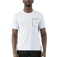 thumbnail image 2 of Mens Shirts,Summer Ice Silk Seamless Pocket Men'S Large Loose Casual Sports T Shirt Elastic,Shirts for Men,Men's T-shirts(Color:White,Size:2XL), 2 of 7