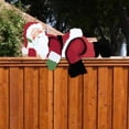thumbnail image 6 of Mother's Day Sale Christmas Fence Peeker Decoration Santa Claus Elk Snowman Elf Peeking Garden Yard Decorations Cute Christmas Outdoor Decor Garden Fence Sign Ornament for Xmas DIY Art Patio Decor, 6 of 7