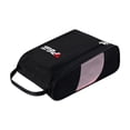 thumbnail image 2 of Bolsa de Zapatos de Golf con Bolsillos, Bota Transpirable Portátil, Portador de Zapatos Deportivos con Soporte de Ventilación, Regalo para Niños, Niña Negro rosa, 2 of 8
