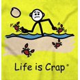 thumbnail image 2 of Life is Crap Beach Day Gone Wrong Men's Graphic T Shirt Tees Brisco Brands M, 2 of 6