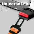 thumbnail image 4 of Plutus Pet Dog Seat Belt for Car, Adjustable with Carabiner Clip, Orange, 4 of 7