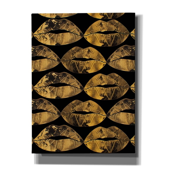 Epic Graffiti 'Gold Kisses In The Air' by Svetlana Aleynikova Canvas Wall Art, 40" x 54"
