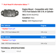 thumbnail image 2 of Engine Mount - Compatible with 1968 - 1972 Ford Galaxie 500 3.9L 6-Cylinder 1969 1970 1971, 2 of 2
