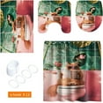 thumbnail image 6 of 4PCS Vintage Bigfoot Sasquatch Shower Curtain Sets,Funny Animal Bathroom Sets with Non-Slip Rugs,Toilet Lid Cover,Bath Mat,Shower Curtain with 12 Hooks Farmhouse Bathroom Sets Decor, 6 of 6