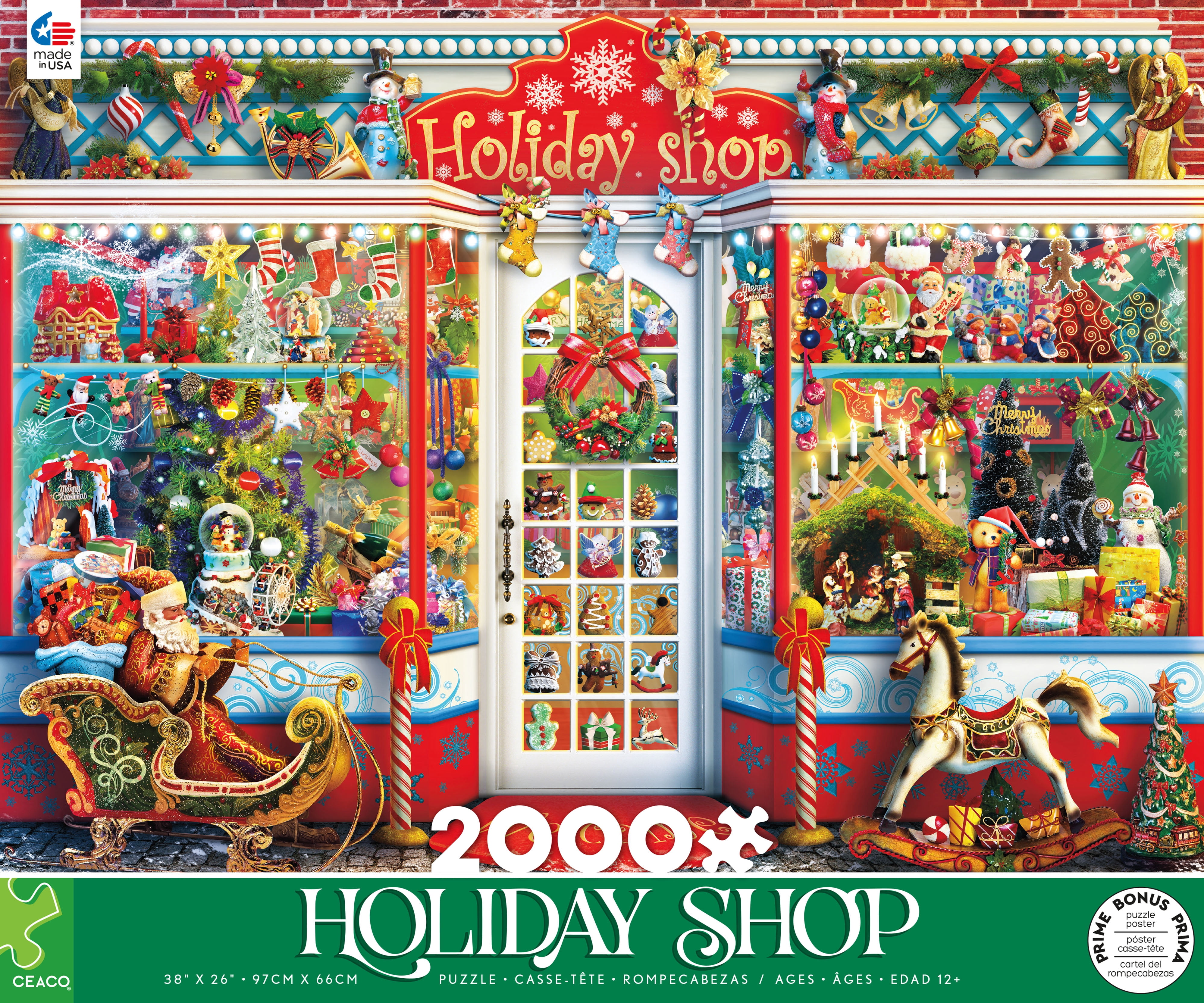 Ceaco - Holiday - Holiday Shop - 2000 Piece Interlocking Jigsaw Puzzle