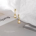 thumbnail image 3 of Pendientes de perlas irregulares para mujer, lujo ligero, estilo nuevo, pendientes populares, diseño de nicho, pendientes versátiles, 3 of 4