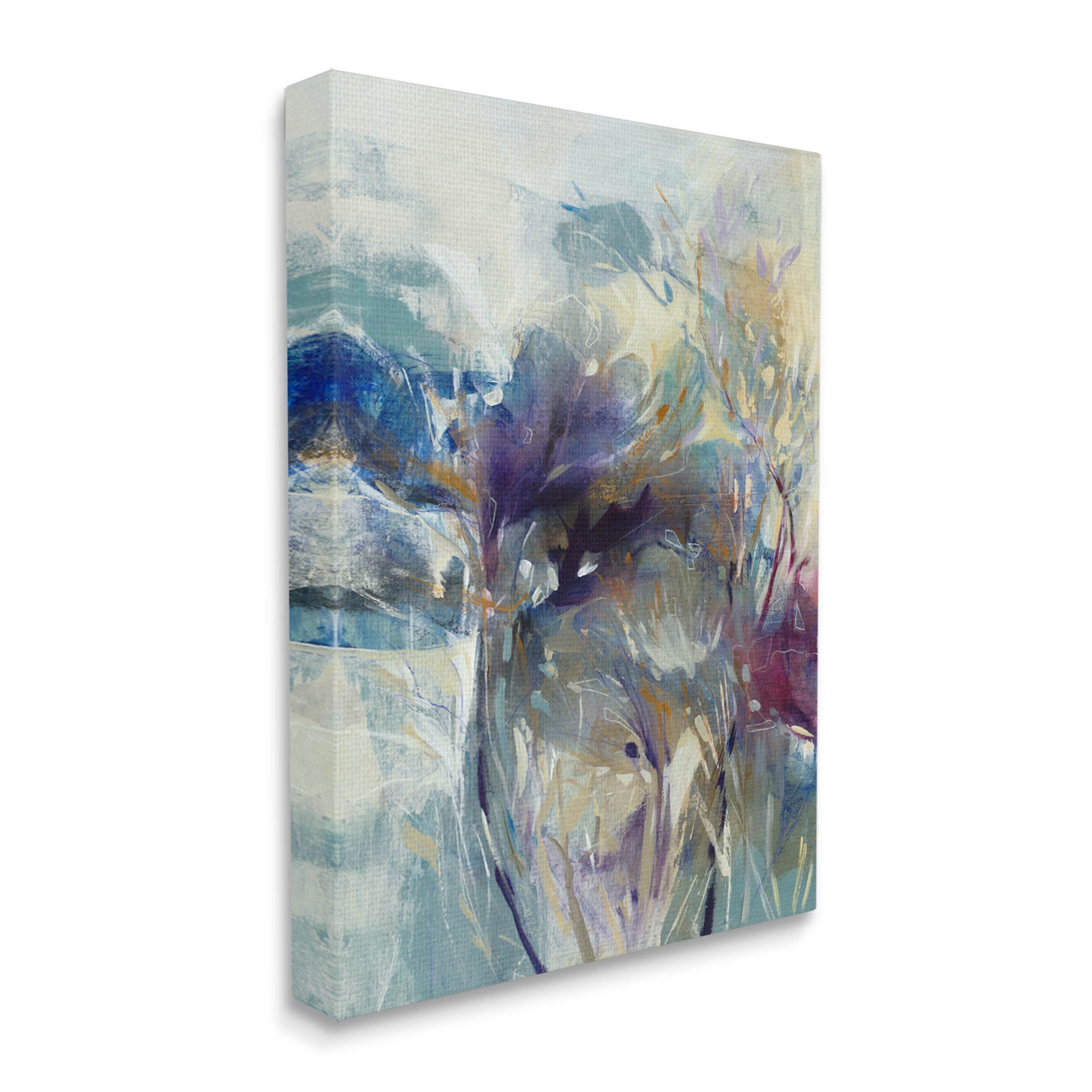 Stupell Industries Abstract Layered Botanical Arrangement Painting Gallery Wrapped Canvas Print Wall Art, Design by K. Nari