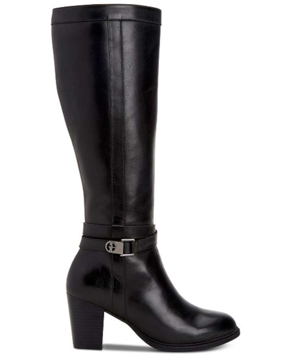 Giani Bernini Womens Rozario Leather Almond Toe Knee High Fashion
