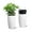 White, variant on 16/22" Tall Round Planter Set of 2, Self Watering Pots for Indoor Plants, Large Flower Pot Outdoor with Built-in Drainage and a Water Level Monitor, for Patio, Porch, Living Room, or Home Office