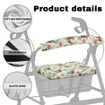 thumbnail image 5 of COEQINE Highland Cow Medical Products Rollator Walker Seat & Back Cover Floral Adjustable Rollator Walker Accessories Seat Cushion for Women Gifts for Women Friends, 5 of 7