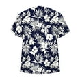 thumbnail image 4 of Cutuoiiu Women's Floral Printed Summer V Neck Short Sleeve Leisure Tshirts Gifts, 4 of 7