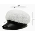thumbnail image 2 of CoCopeaunts Newsboy Hats for Women Autumn Winter Hat Lady Fleece Octagonal Newsboy Cap Artist Painter Beret Hat, 2 of 7