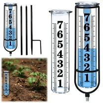 GJX Outdoor Freeze Proof Rain Gauge Large Clear Number Rain Water Meter