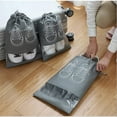 thumbnail image 2 of 10 Travel Shoe Bags, Large Drawstring Carry Shoe Organizer, Space Saver With Clear Stitching, 2 of 5