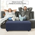 thumbnail image 3 of PiccoCasa Housse Extensible pour Pouf Housse de Meuble Bleu Marine Très Grand, 3 of 7