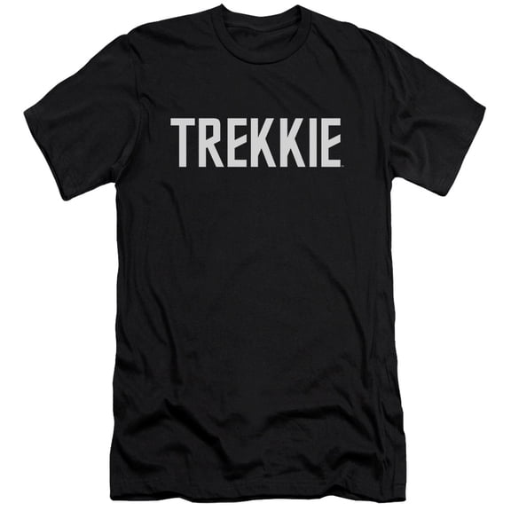Star Trek Trekkie Adult 30/1 T-Shirt Black