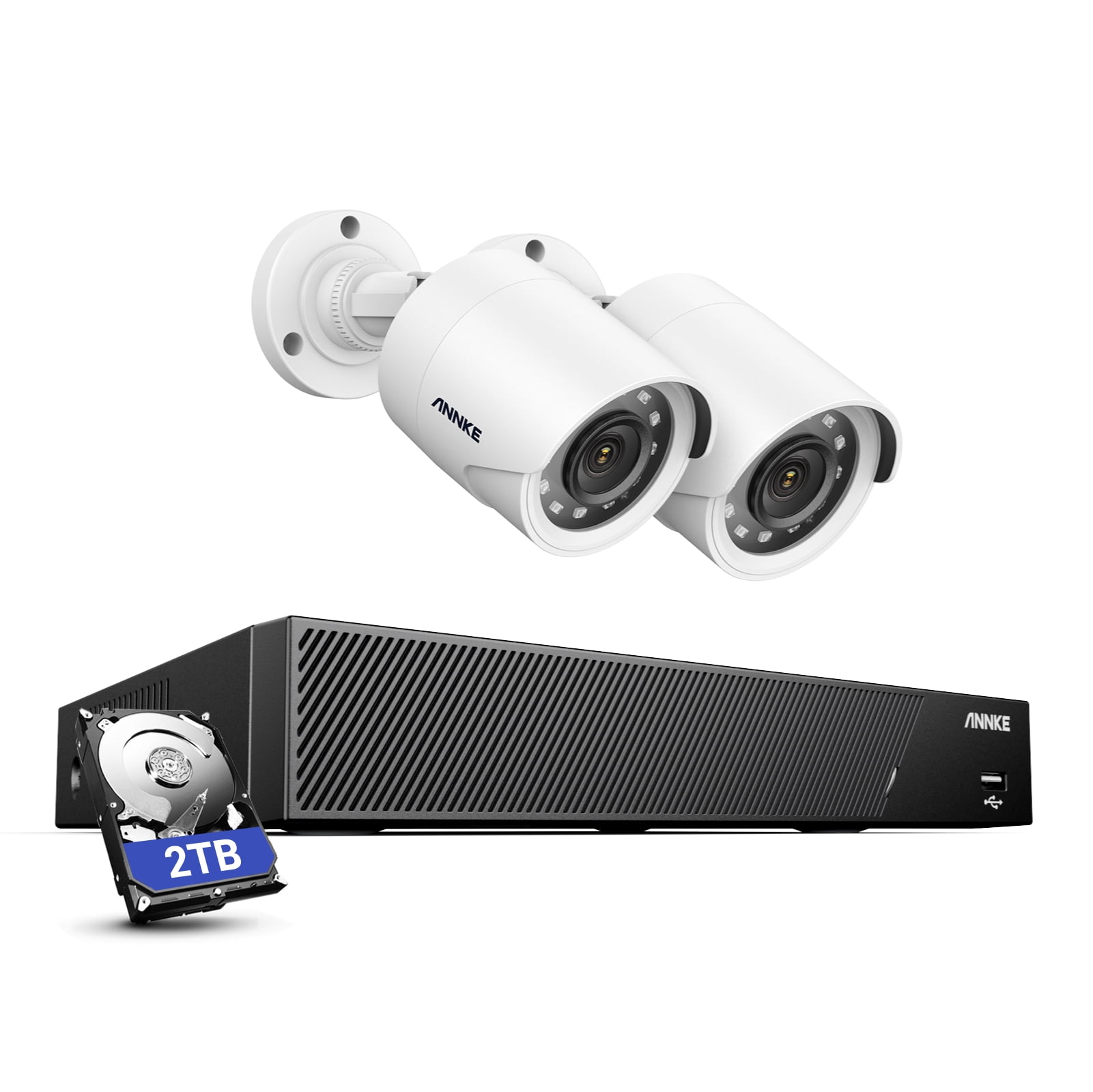 ANNKE 1080P Home Surveillance Security Camera System Outdoor, 8CH DVR