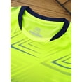 thumbnail image 4 of Haitryli Boys Sports Mesh Shirts and Athletic Shorts Set Kids Football Uniform Soccer Jersey Fluorescent Green 5-6, 4 of 7