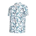 thumbnail image 4 of Wukai Hand Drawn Snake Men’s Polo Shirts,Quick-Dry Athletic Shirt,Classic Fit Shirts-Large, 4 of 8