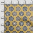thumbnail image 2 of oneOone Georgette Viscose Gamboge Yellow Fabric Asian Block Craft Projects Decor Fabric Printed by The Yard 42 Inch Wide, 2 of 4