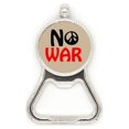 thumbnail image 1 of Amor paz mundo sin guerra Acero inoxidable Metal cerveza tapa sacacorchos, 1 of 3