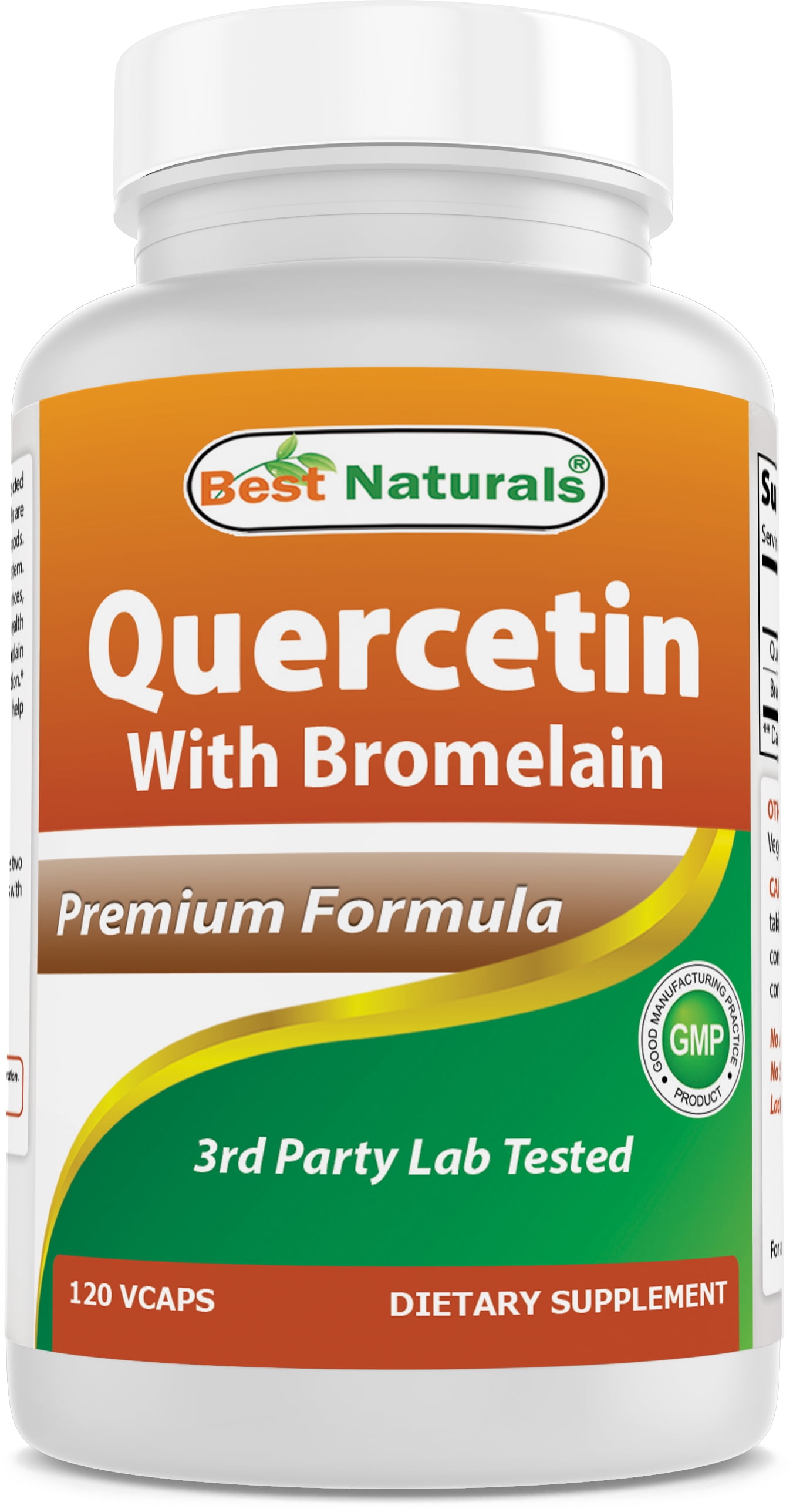 Best Naturals Quercetin with Bromelain 120 Vegetarian Capsules 800 mg