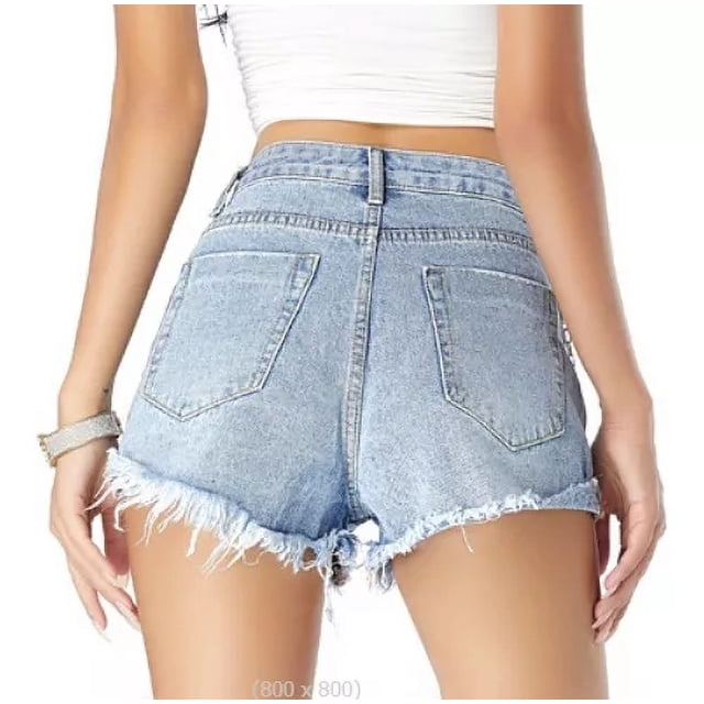 Short De Mezclilla Stretch Skinny Fit Para Mujer
