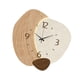 thumbnail image 4 of Reloj de pared silencioso, fácil de leer, decoración de habitaciones, reloj decorativo, reloj de pared para niños marrón, 4 of 9