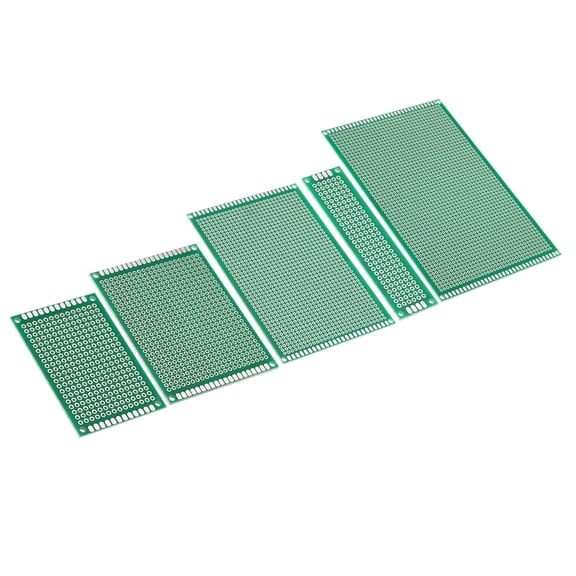 Uxcell PCB Board Circuit, 10 Pcs Prototype Perfboard Solder for DIY Circuit, Green