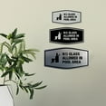 thumbnail image 3 of Signs ByLITA Fancy No Glass Allowed In Pool Area Outdoors Sign (Black) - Small, 3 of 6