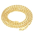thumbnail image 5 of Nuragold 14k Real Yellow Gold 1.8mm Rope Chain Diamond Cut Necklace (16"-24") Italian Jewelry for Men & Women, 5 of 12