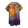 thumbnail image 5 of Blusa de manga corta con cuello redondo de verano para mujer Pompotops hkajfhjk468728, 5 of 5