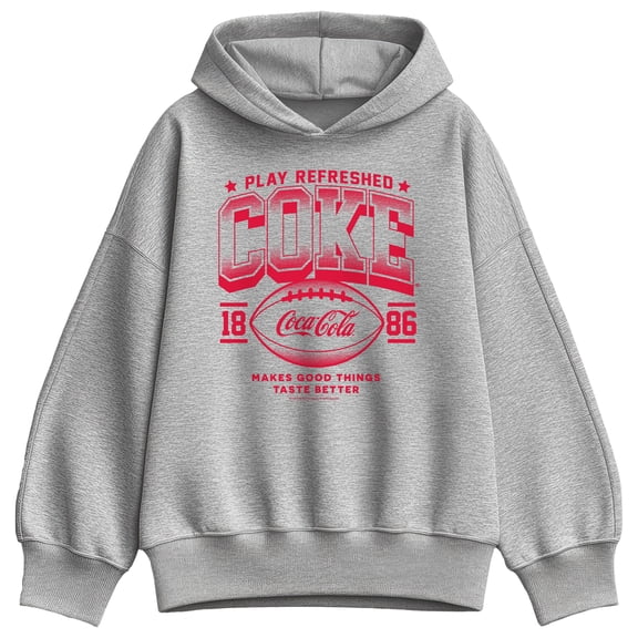 Coca-Cola - Play Refreshed - Women's Oversized Fleece Hoodie Sweatshirt