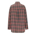 thumbnail image 7 of BLVB Plaid Shirts for Women Plaid Button Down Shirts Oversized Long Sleeve Casual Loose Blouse Top Jacket Fall Outfits, 7 of 7