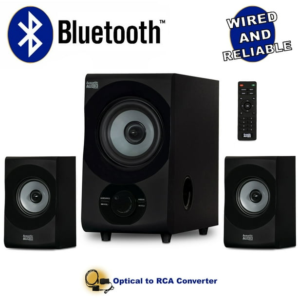 Acoustic Audio AA2172 Bluetooth 2.1 Home Speaker System with Digital