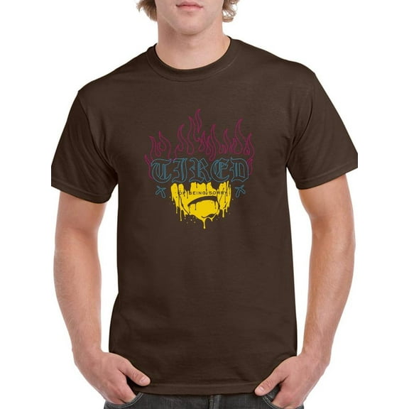Tired Of Being Sorry Melt Face T-Shirt Men -Image by Shutterstock, Male Medium