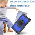 thumbnail image 6 of JINRAN JINRAN Case for Samsung Galaxy Tab A8 10.5 inch 2022 SM-X200/ SM-X205/ SM-X207 with Screen Protector [360 Degree Rotatable Stand & Hand Strap] Pen Holder Shoulder Strap for Tab A8 10.5, 6 of 7